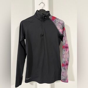 Women’s Nike Pro Combat Warm Dri-Fit 3/4 Zip Top, M